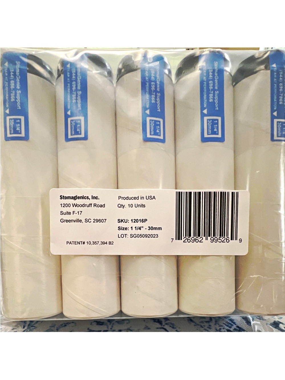 Stomagenics White Lint Roller Replacement Refills - Pack of 10